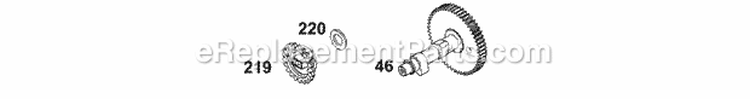 Cam Diagram and Parts List for 133202-0124-02  Briggs and Stratton Engine